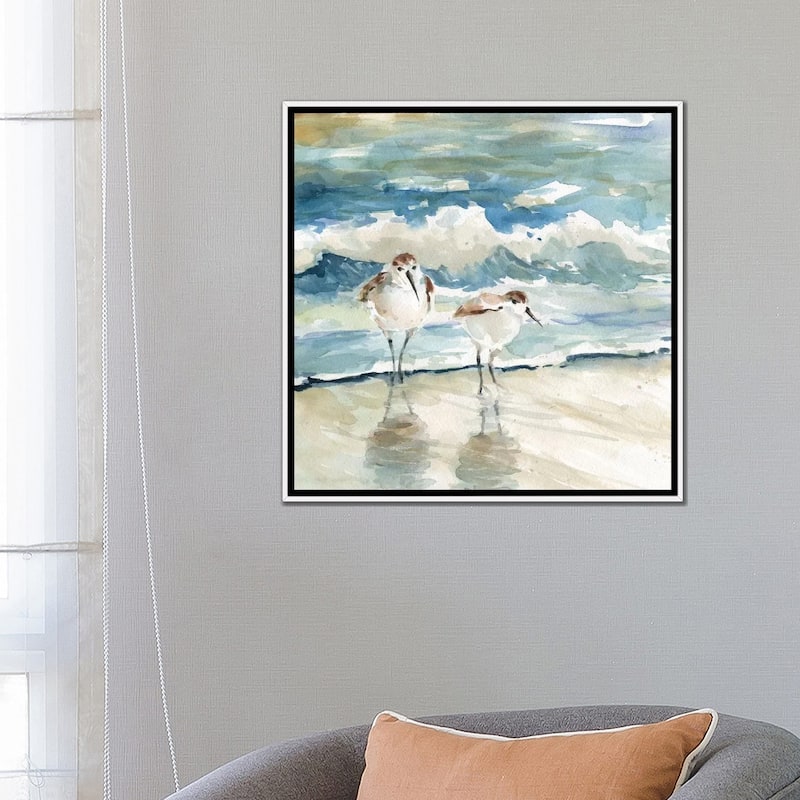 iCanvas "Beach Birds" by Carol Robinson Framed Canvas Print