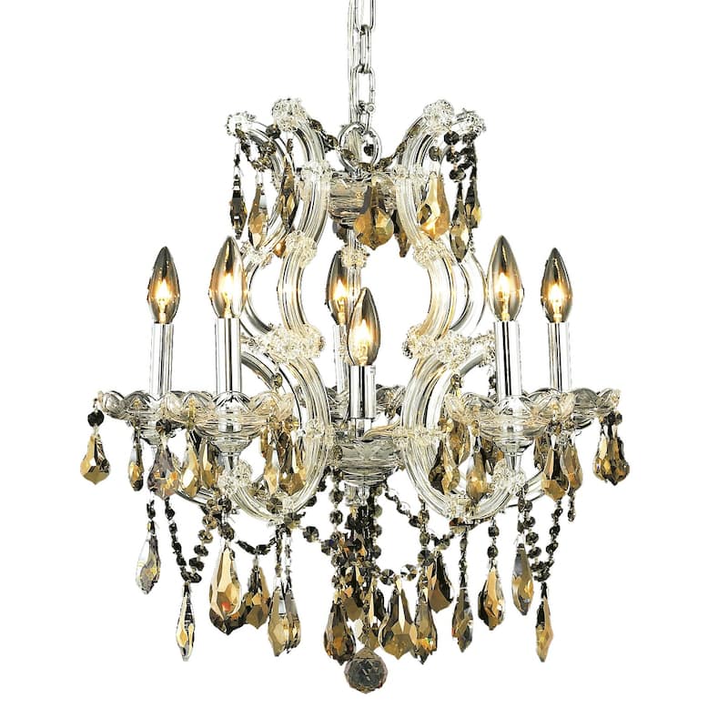 Fleur Illumination 6 light Chrome Chandelier