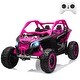 preview thumbnail 8 of 54, Licensed BRP Can-Am 24V 2 Seater Kids UTV Ride on Car with Remote Control Rose
