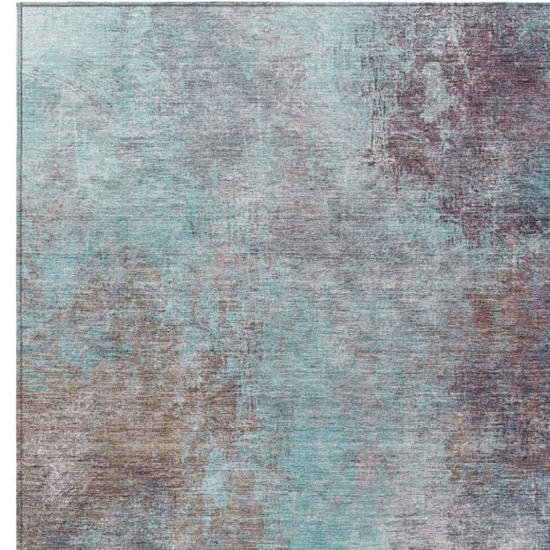 HomeRoots Abstract Transitional Rectangle Outdoor Rug