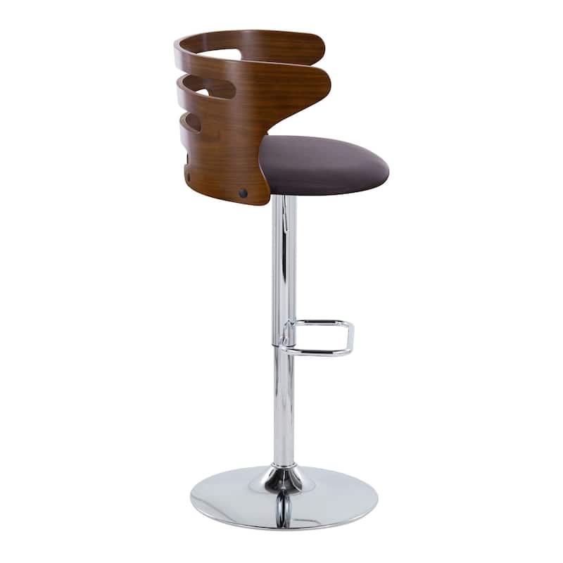 Carson Carrington Cranagh Adjustable Bar Stool with Rounded Rectangle Footrest (Set of 2)
