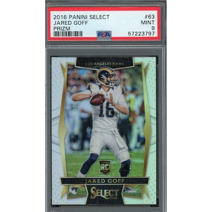 Jared Goff 2016 Panini Select Silver Prizm Football Rookie Card #63 Graded PSA 9 - 8'6" x 11'6"