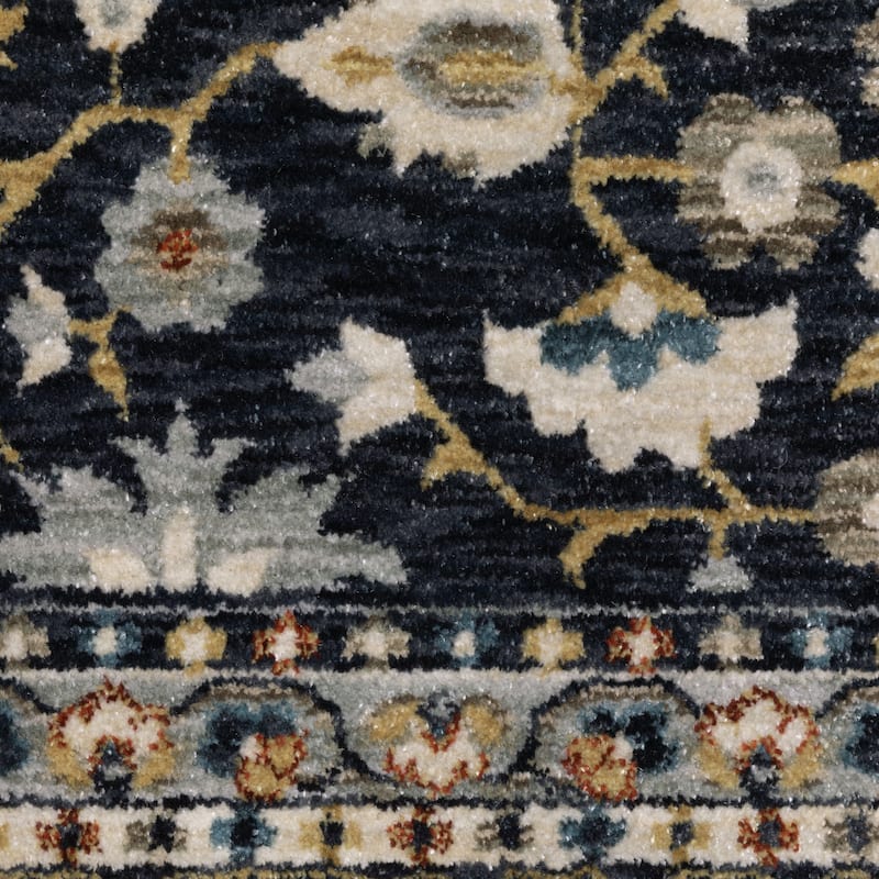 Esme Traditional Floral Border Area Rug