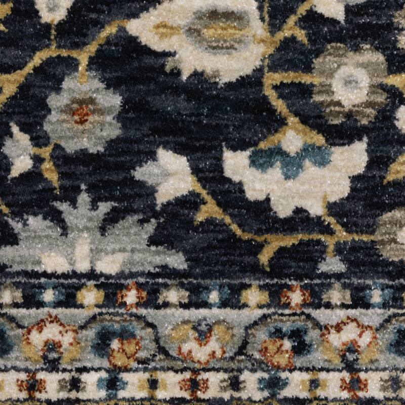 Esme Traditional Floral Border Area Rug