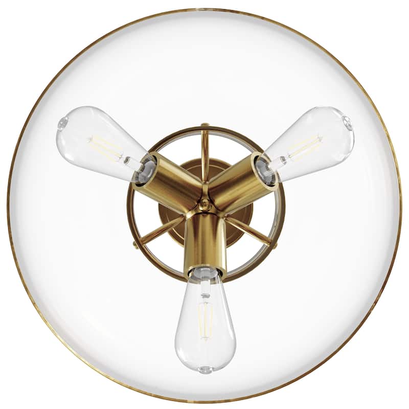 CO-Z 3-Light Semi Flush Mount Ceiling Light