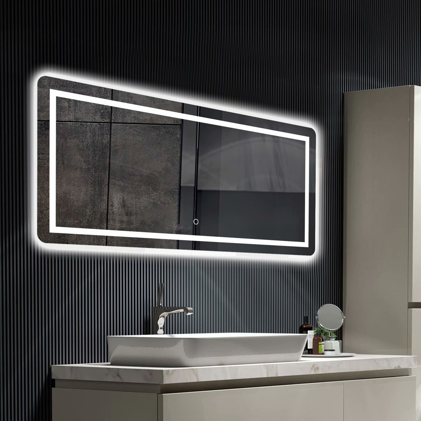 Shop Full Length Led Illuminated Bathroom Vanity Mirror With Anti Fog On Sale Overstock 31798739