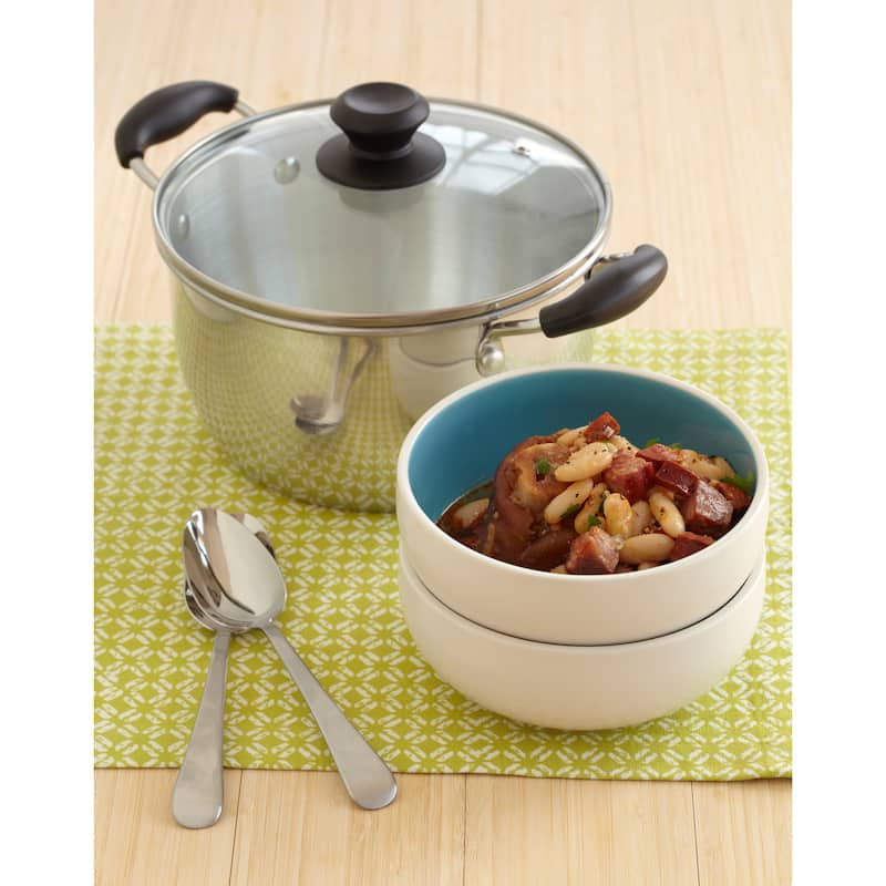 IMUSA Aluminum Pot with Glass Lid and Bakelite Handles