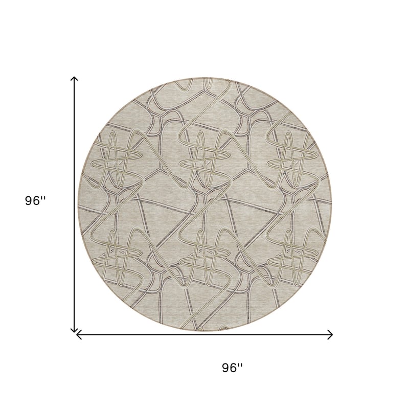 HomeRoots Geometric Contemporary Rectangle Outdoor Rug