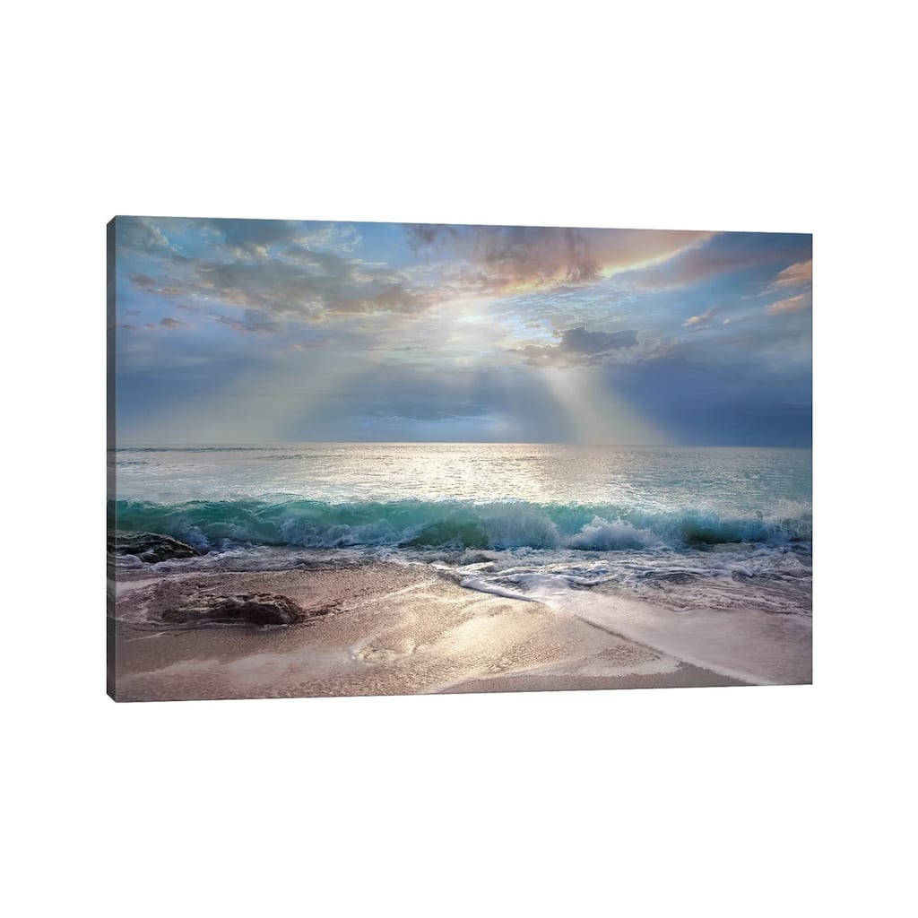 iCanvas "Aqua Blue Morning" by Mike Calascibetta Canvas Print