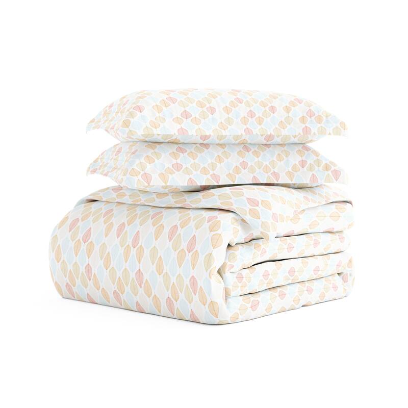 Becky Cameron Leaves 3-Piece Patterned Duvet Cover Set
