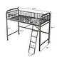 preview thumbnail 5 of 6, Metal Loft Bed with Innovative Space Saving Design (Twin Size)