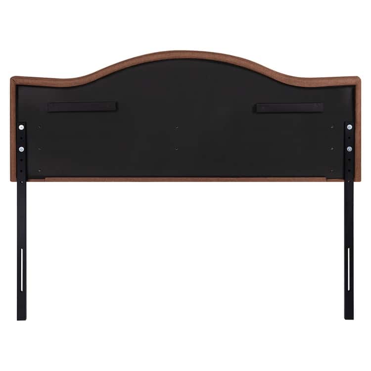 Queen Size Nailhead Tufted Headboard - Height Adjustable with 12 Positions, Metal Legs, Wall Mount Compatible, Headboard Only