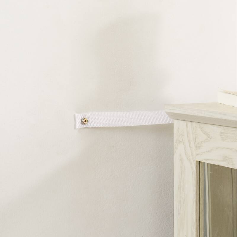 GDFStudio - Traditional Storage Lighted Curio Display Cabinet with Glass Doors and Drawer