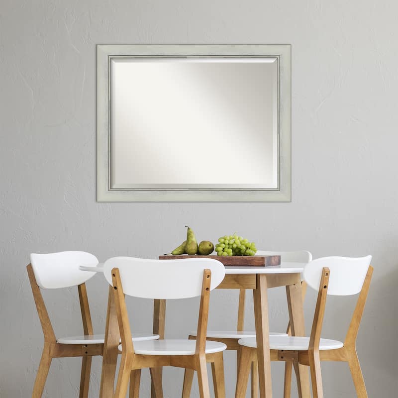 Beveled Wall Mirror - Flair Polished Nickel Frame