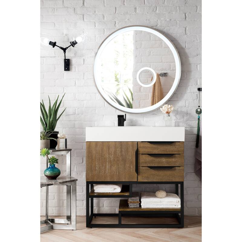 James Martin Vanities 983-V36-MB-GW Columbia 36" Free Standing Single