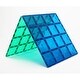 preview thumbnail 3 of 6, Connetix Magnetic Tiles Rainbow Blue & Green Base Plate, 2 Pieces