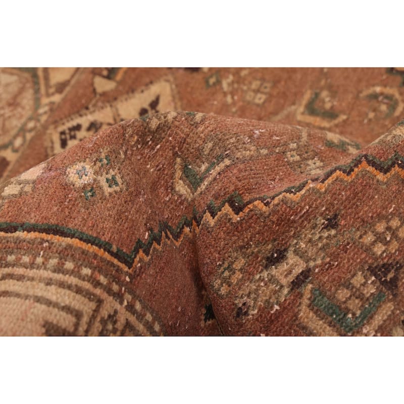 ECARPETGALLERY Hand-knotted Antalya Vintage Brown Wool Rug - 3'2 x 6'6