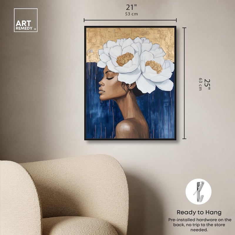 Floral Goddess II Canvas by Art Remedy