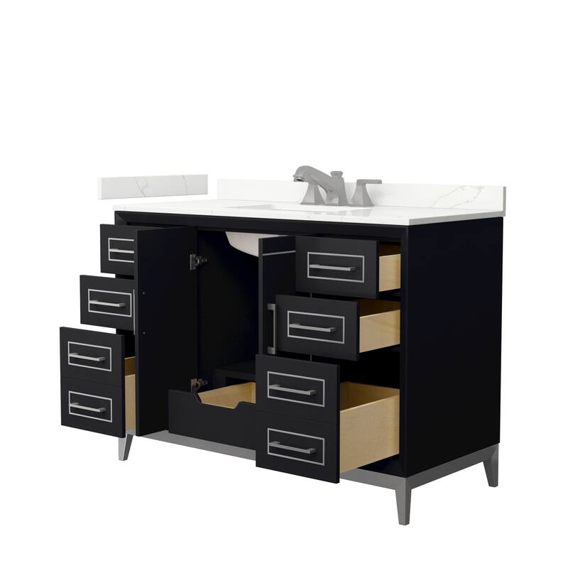 Marlena 48-inch Single Vanity, Quartz Top