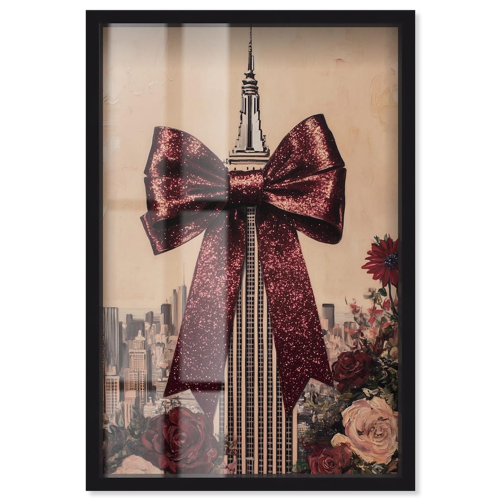 Sparkling Empire State Building Shadowbox by Art Remedy