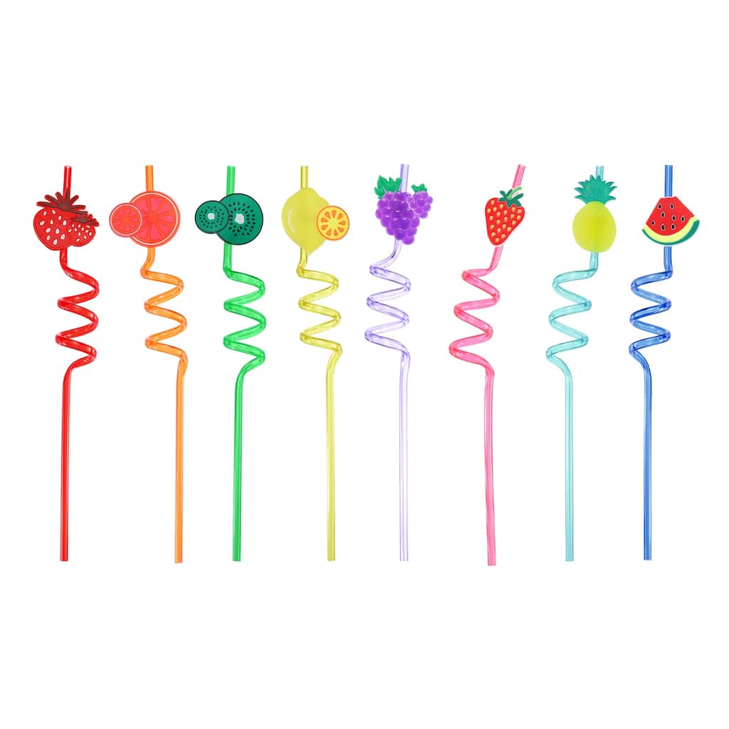 16pcs Silly Straws, Crazy Straws for Gift Christmas, Mixed Color - Mixed Color
