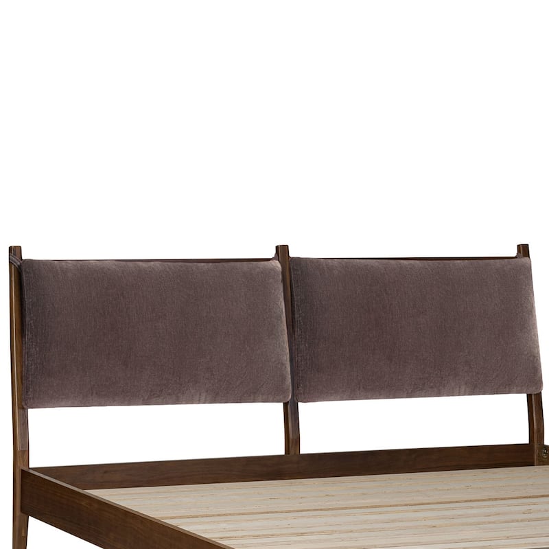 Poly & Bark Truro Fabric Bed Headboard Cushion Set - Willow Brown