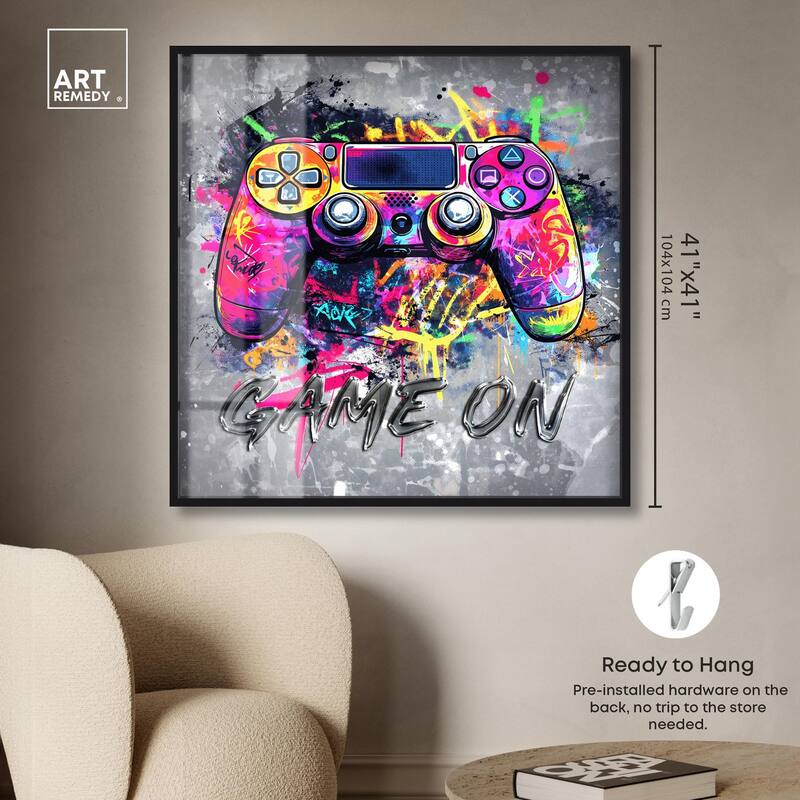 Game On Shadowbox by Art Remedy