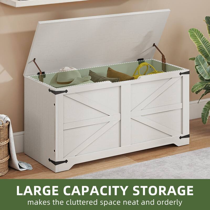 39" Lift-Top Storage Chest Storage Bench Organizer for Entryway, Bedroom, Living Room