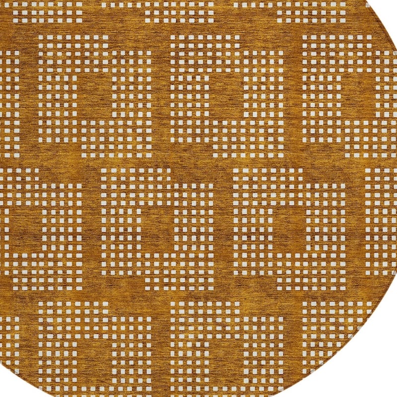 HomeRoots Geometric Transitional Rectangle Outdoor Rug