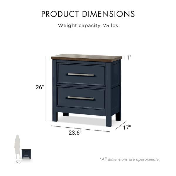 dimension image slide 2 of 4, Furniture of America Althea 3-Piece Farmhouse Bedroom Set with Dresser & 2 Nightstands