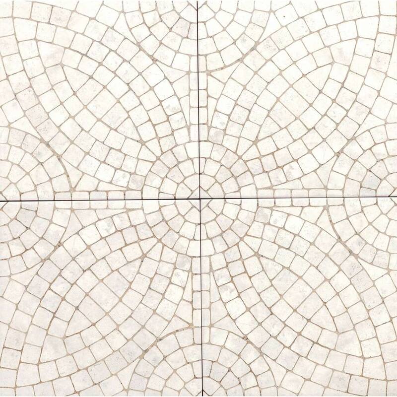 Roman Road 8x8 Matte Porcelain Encaustic Tile - Floor & Wall