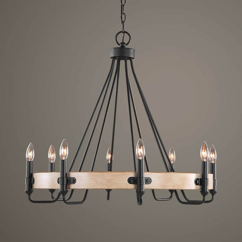 Uttermost 21356 Deschutes 8 Light 30" Wide Taper Candle Style