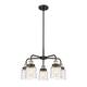 Option Black Antique Brass / Clear Deco Swirl