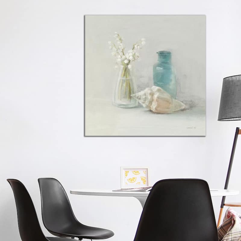 iCanvas "Light Lily of the Valley Spa" by Danhui Nai Canvas Print - 37x37x1.5