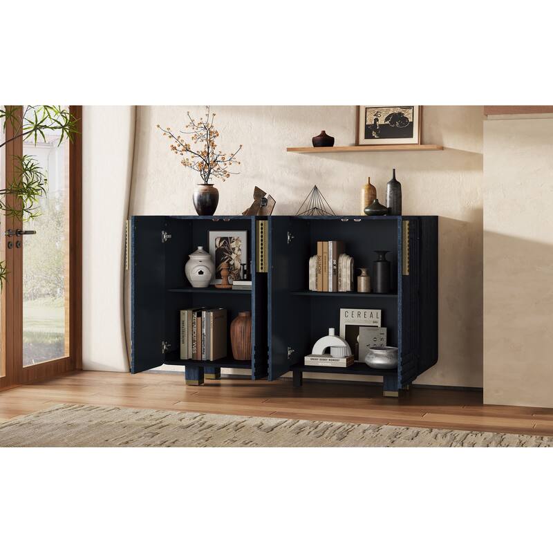 Sideboard with 4-Door and Adjustable Shelves