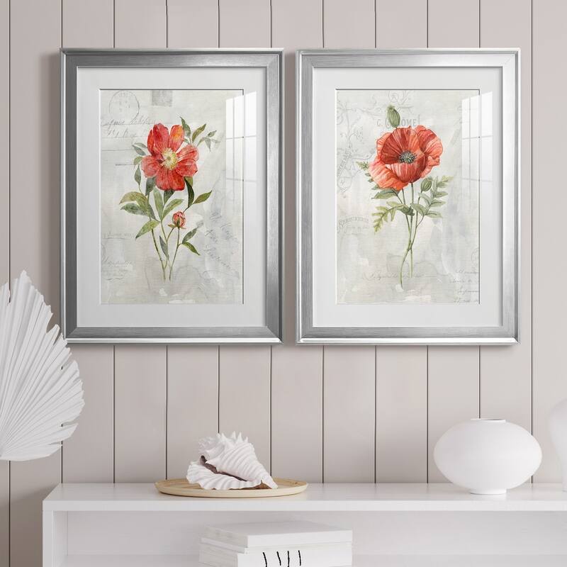 Linen Peony Premium Framed Print - Ready to Hang