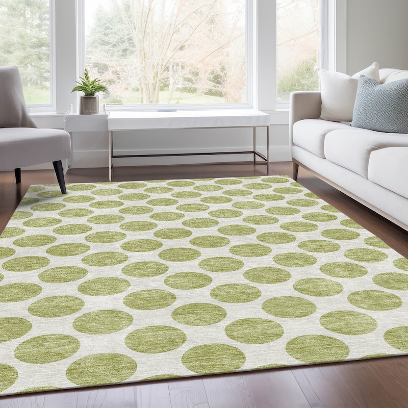 Premium Washable Super Soft Geo Dots Mayfield Rug