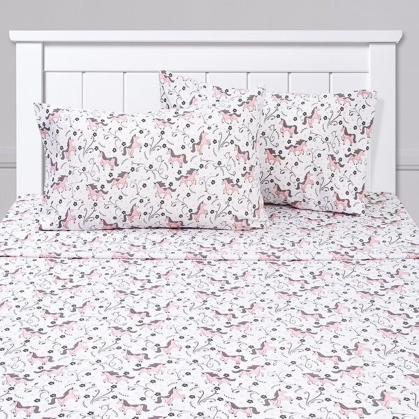 Unicorns Sheet Set By Sweet Home Collection Overstock 27879065