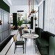 preview thumbnail 10 of 13, Marble Top Round Dining Table with Metal Legs for Dining Room Kitchen