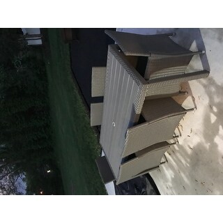 Havenside Home Stillwater Grey Indoor/Outdoor 7-piece Rectangle Dining Set with Grey Cushions