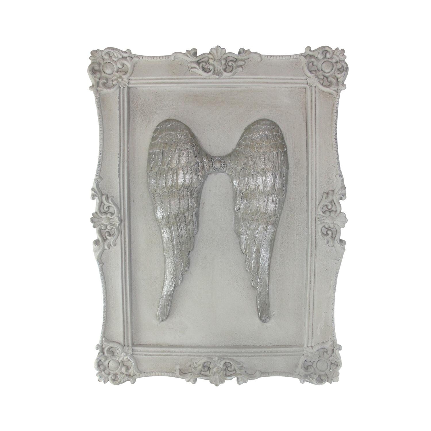 Shop 15 5 Religious 3 Dimensional Angel Wings Decorative Framed Wall Plaque On Sale Overstock 17896811