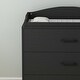preview thumbnail 4 of 14, Kerrogee 3-Drawer Dresser with Changing Table - Grey/White/Black
