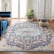 SAFAVIEH Madison Sabire Boho Medallion Distressed Rug - 6' x 9' - Black/Teal