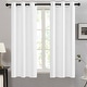 preview thumbnail 84 of 135, Deconovo Grommet Room Darkening Curtains, Set of 4 Panels 42x45 Inch - Pure White