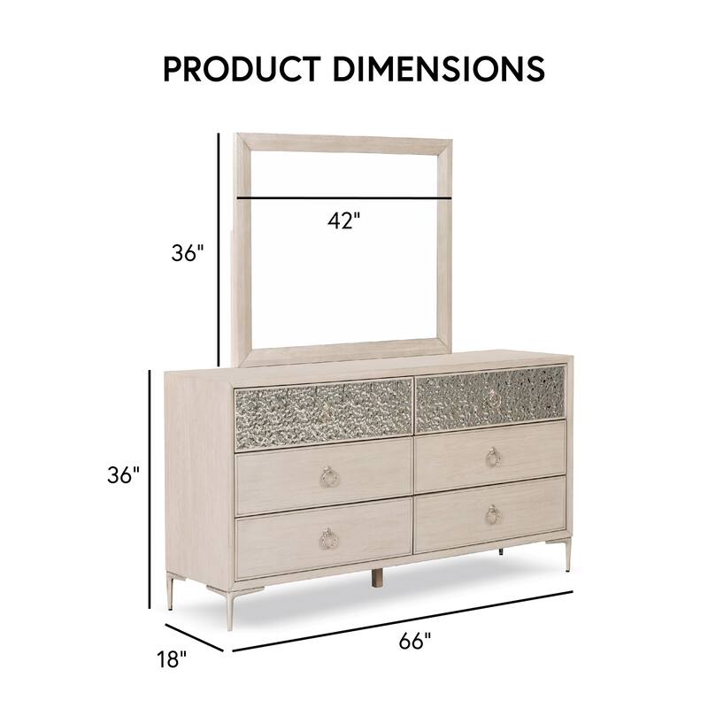 Furniture of America Fable Modern 5-Piece Solid Wood Panel Bedroom Set