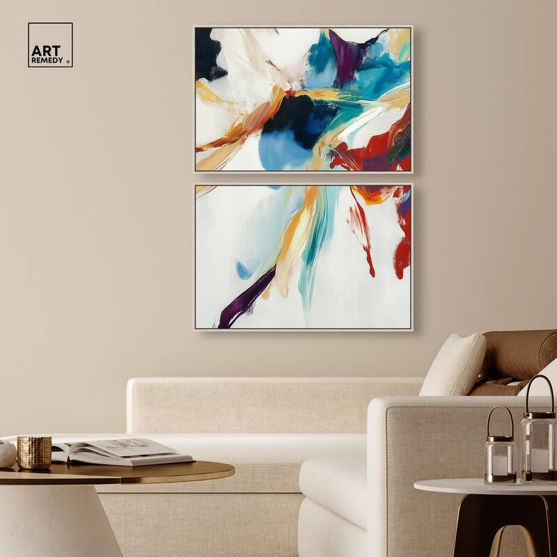 Vibrant Palette II Canvas Set of 2 by Art Remedy