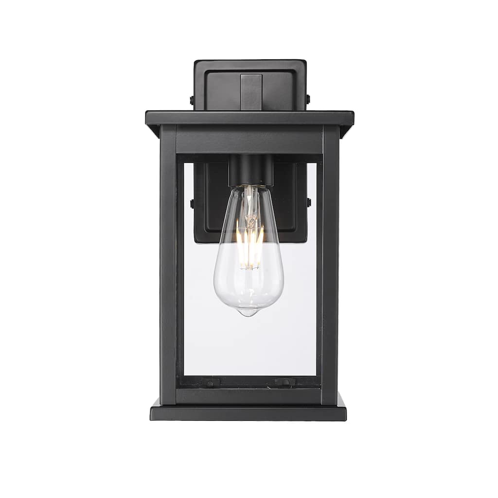 Millennium Lighting Bowton II 1 Light Outdoor Wall Sconce in Powder Coat Black