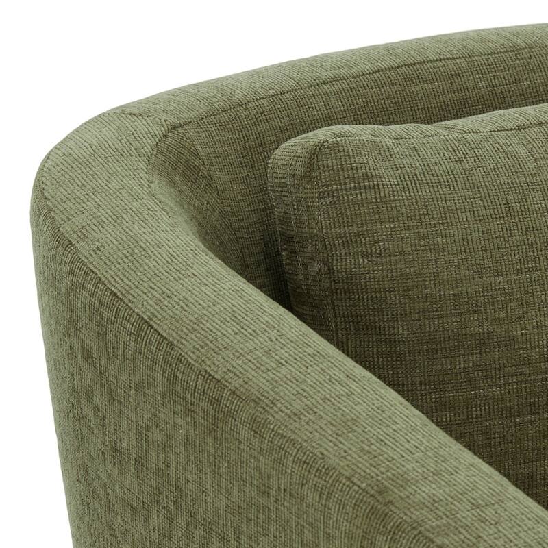 Zeno Chenille Velvet Fabric Lounge Chair