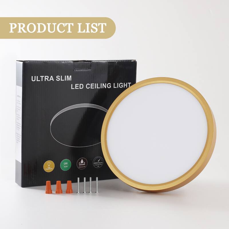 Modern 9.06-inch Round LED Flush Mount Ceiling Lighting for Hallway Bedroom