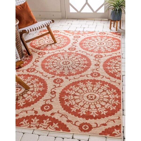 Unique Loom Outdoor Medallion Area Rug. Opens flyout.